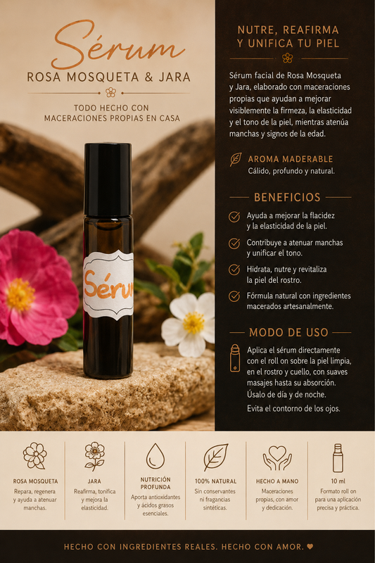 Sérum Facial Rosa Mosqueta & Jara