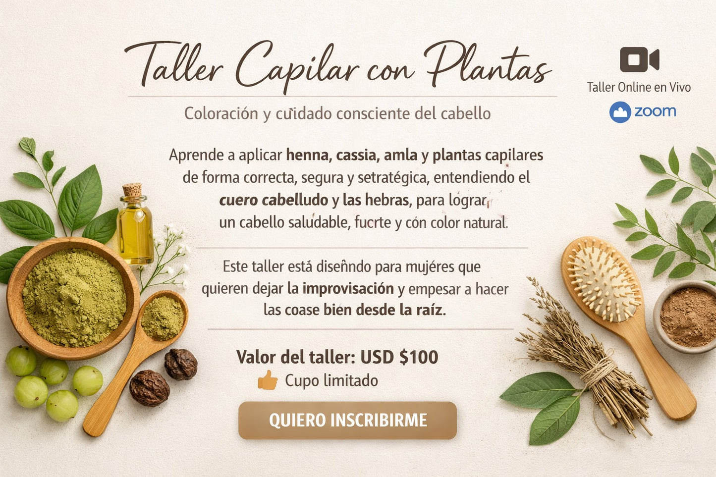 Taller Capilar con Plantas